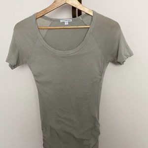 James Perse cotton midi scrunched dress size 1